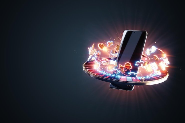 Pemain menggunakan smartphone untuk mengakses live casino kitab4d dengan streaming responsif